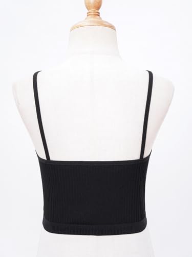 Kids Girls Cami Tank Crop Top Rib Knit Undershirts Young Girls Sports Training Bras Underwear Vest4