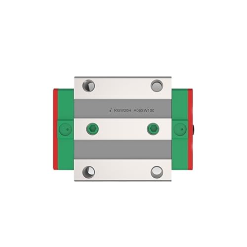 Bloc de guidage linéaire RGW20HC à rouleaux robuste pour guidage de précision mécanique 1 pièce