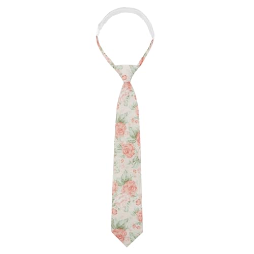 Floral Boys Tie, Cotton Pre-Tied Ties for Boys Girls Wild Flower Kids Neckties for School Wedding Uniform