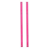 MAGICLULU Protectores de Riel para Patineta Rosa 2 Piezas Rieles de Plástico para Longboard Accesorios de Skate Protección contra Impactos para Plataformas de Patineta Uso en Skate