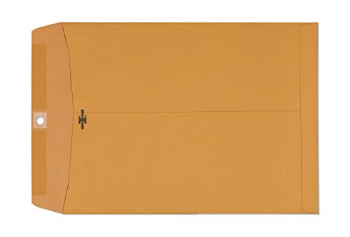 Clasp-Envelopes--95x125-Inches-Brown-Kraft-Catalog-Envelopes-15-Pack-with-Clasp-Closure-Gummed-Seal--28lb-Heavyweight-Paper-Envelopes-for-Home-Office-Business-Legal-or-School
