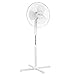 Baroni Home Ventilatore da Terra con Pala da 40 cm, 3 livelli di velocità, Ventilatore a Piantana con Inclinazione Regolabile, Classe Energetica A, 40 W - Bianco