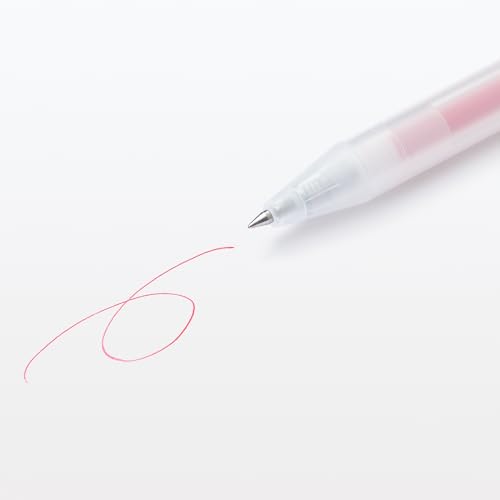 Image of MUJI Smooth Gel Ink Knock Type Ballpoint Pen 0.3mm, Red