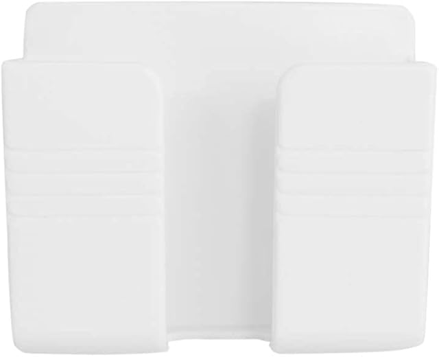 Self-adhesive Phone Holder Wall Mounted Cellphone Stand Charging Holder for Smartphones Cellphone Bracket Suitable for Home and Office (White)