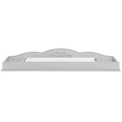 Image of Evolur Aurora Change Tray I Lasting Quality I Intricate Ribbon Bow Scrollwork, Silver Mist