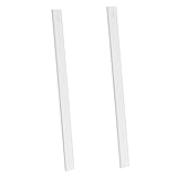 TOYZFRIENDY 2 Stück Acryl Teigroller Backzubehör zum Exakten Messen von Keks Fondantstärke Langlebige Transparente Balance schablonen für Gleichmäßiges Ausrollen und DIY Backen