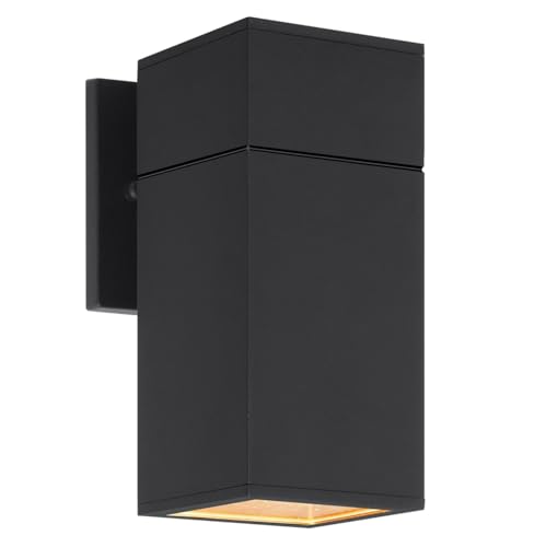 ZUUKOLE Outdoor Wall Light, Exterior Lighting - ETL Listed, Aluminum Anti-Rust Waterproof Wall Mount Rectangular Design – 1-Direction Up or Down Wall Sconce Light Fixture for Porch, Garage or Patio