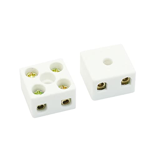 PATIKIL 2 Vie 10A Ceramica Terminale block, 2pz