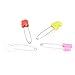 Aqur2020 Stainless Steel Diaper Pins with Plastic Safety Locks, Assorted Color Nappy Sewing Knitting Fabric Pins, Suitable for Baby Adult Cloth Traditional Diapers (6 Colorful Animal Head