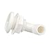 Seachoice 90-Degree Angled Thru-Hull Connector, White Finish, 0.75 in.