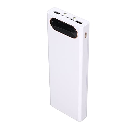 Jectse Support de Périphérique de Charge de Batterie 10W avec écran LCD, Boîtier de Banque de Performances de Bricolage Portable pour 10 Batteries, Connexions USB à Double Sortie pour Téléphones