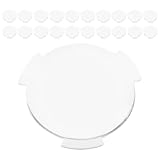 LABRIMP 50pcs Biconvex Light Blocking PC Plastic Lenses with 25mm Diameter 45mm Focal Length for Virtual Reality Headsets and Computers, Suitable for Commercial Use and Group Activities