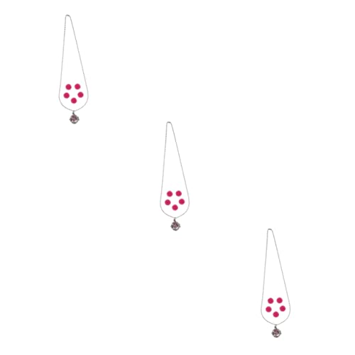 Healifty 3 Sets Perfume Essential Oil Necklace Memorial Necklace Stainless Steel Necklace Charm Necklace Diffusers For Jewelry Essential Oil Neck Chain Hanging Aroma Pendant Copper Cassette #TOP13