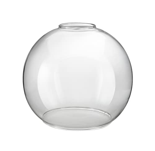 Image of Aspen Creative 23627-60-3A, Clear Glass Shade For Lighting Fixture /Vanity Light /Wall Light, Size: 5-7 /8 inch D x 5-1 /8 inch H, 3 Pack