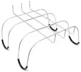 Bulk Case of 50-12" Rustproof Galvanized Gravestone Saddles - Floral Cemetery Headstone Saddles MADE IN USA