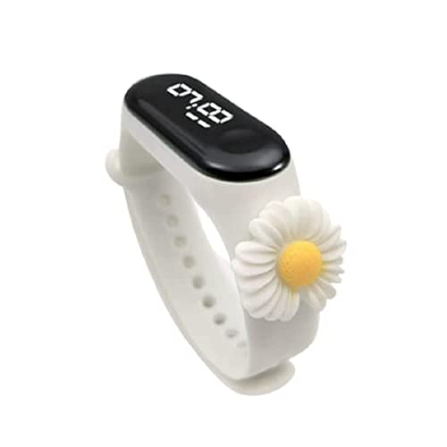KASBA Digital Cartoon Character LED Smart Touch Time Display Button Waterproof Kids Watches for Boys & Girls-White 1 211aJF04HvL. SL500