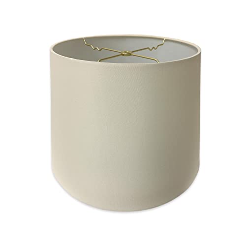 Royal Designs, Inc. Tapered Shallow Drum Hardback Shade, HB-606-16EG, Eggshell, 12 x 16 x 11