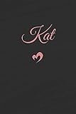 Kat: Personalized Blank Lined Journal