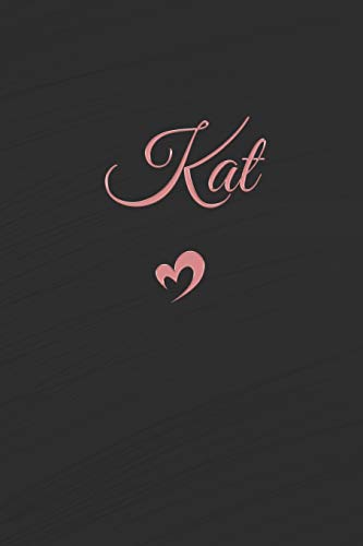 Kat: Personalized Blank Lined Journal