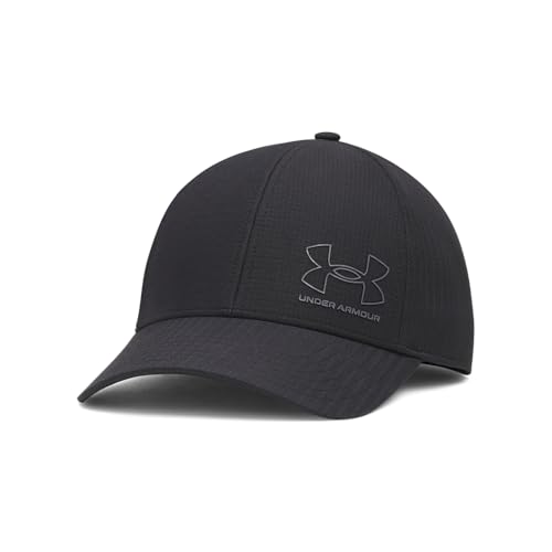 Under Armour Mens Iso-Chill ArmourVent Stretch Fit Hat (004) Black / / Castlerock Large/X-Large