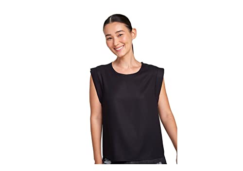 Blusa Mm Fem Mm Feminino, Preto Escuro, M