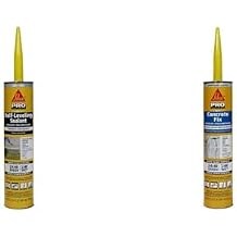 Sikaflex Self Leveling Sealant Gray 10.1 fl oz and Sikaflex Concrete Fix Limestone 10.1 fl oz Sealant and Adhesive Cartridge Bundle