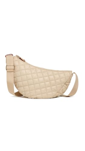 MZ Wallace Womens Small Metro Smile Bag Buff One Size