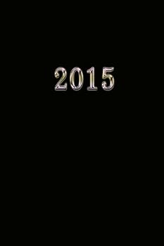 Paperback 2015: Kalender/Terminplaner: 1 Woche auf 2 Seiten, Format ca. A5, Cover schwarz [German] Book