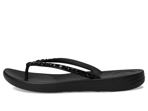 FitFlop Women's Iqushion Multi-Crystal Ergonomic Flip-Flops Wedge Sandal4