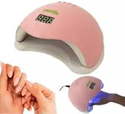 Cabine LED/UV Profissional Bivolt – Seca Esmalte em Gel com Rapidez | Cor Rosa Elegante