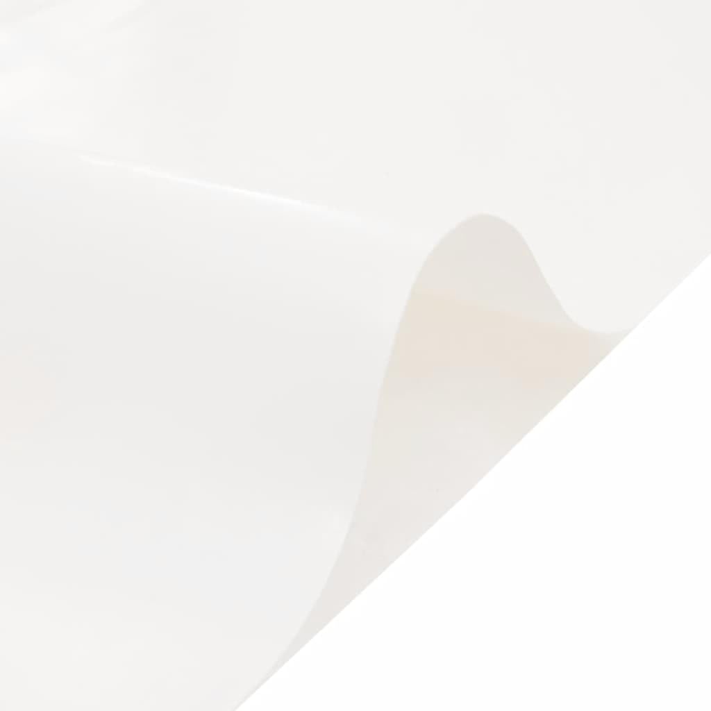 Telone di copertura, bianco, 4 x 6 m, con rivestimento in PVC, 650 g/m², protezione dalle intemperie, per mobili da giardino, legno, rimorchi, auto, barca, terrazza, garage