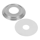 Mantenimiento rápido: diseñado para un fácil reemplazo, el borde del grifo de metal permite a los usuarios limpiar detrás de la cubierta de la tubería para una higiene óptima y la funcionalidad de la bañera, cubierta de brida de plomería, placa de ajuste del grifo