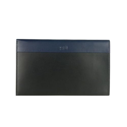 Cavalli Class portefeuille bleu de veau authentique maroquinerie luxe