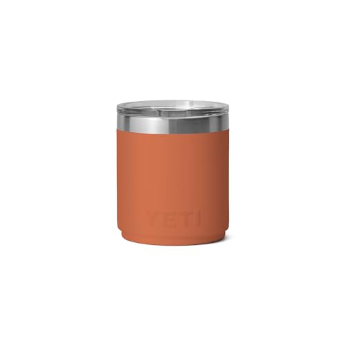 YETI Rambler 10 oz Stackable Lowball 2.0, Vacuum Insulated, Stainless Steel with MagSlider Lid, High Desert Clay