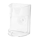 perfk Fischfutterspender, Wurmfutterspender für Artemia, durchsichtige ovale Rückseite, Flache Futterröhre, Schalentablett für Aquarien, Kirschgarnelen