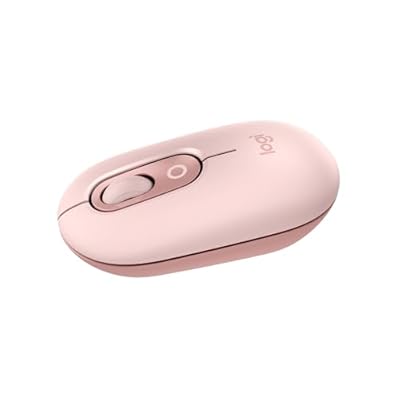 Logitech POP Mouse ratón inalámbrico Bluetooth compacto y portátil con botones programables y clics discretos tecnología Easy-Switch para alternar hasta 3 dispositivos portátil tablet PC - Rosa