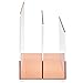 Okuna Outpost Clear Acrylic File Organizer with 2 Slots, Office Desk Paper, Mail, and Letter Sorter (9 x 5 x 7 in) - Rose Gold File Holder - Rose Gold Acrylic Desk Accessories