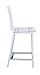 Coaster Home Furnishings - Juelia - Acrylic Counter Stools (Set of 2) - Clear Seat, Footrest - Kitchen & Dining - 24-Inch - Chrome - 100265