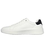 Skechers Men's Court Break Suit Sneaker Sneaker, White Duraleather, 9.5 UK