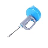 Vaguelly Handliche Rohrschlange für Verstopfungen Spiralförmiger Abflussreiniger Mn mit Rutschfestem Griff Langlebig für Waschbecken