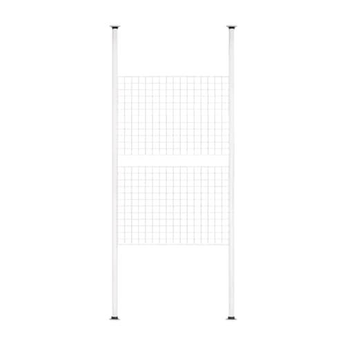 突っ張り パーテーション つっぱり 棚 壁面収納 ウォールラック 工事が不要 つっぱり ラック シェルフ 収納 幅60/65/80/95/100/120CM*高さ110-310CM パーテーション スリム (ホワイト, 80*60CM(ラティス))