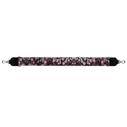 Image of Wide Bag Straps Replacement Crossbody Cherry Blossom Guitar Straps for Handbags /Purses /Messenger /Duffel Bags Backpack Straps Replacement Adjustable Length from 30 inch to 50.3 inch Pink Flower