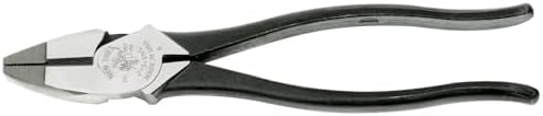Klein Tools 213-9NE High Leverage Side-Cutting Pliers, Made in USA, Side-Cutters with Knurled Jaws, Handle Tempering and Induction Hardened Knives image 3