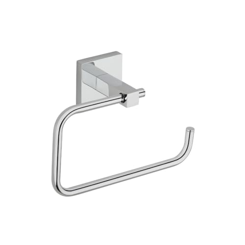 Image of Mila Floro Napkin Ring | SS304 Stainless Steel | Chrome Finish | Wall-Mounted Bathroom & Kitchen Towel Holder | Rust-Proof, Durable & Modern