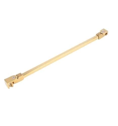 Abrazadera de vidrio ajustable for puerta ducha 8-10 mm, soporte barra fijación for mampara pared a, prevención balanceo para mamparas de ducha, puerta de ducha(40CM Gold)