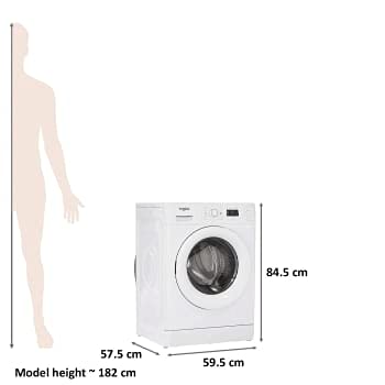 Image of Whirlpool 7 kg Inverter Fully Automatic Front Load Washing Machine (Fresh Care 7010 (I), White, Inbuilt Heater)