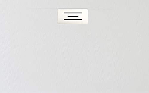 PLATO DE DUCHA RESINA Y CARGAS MINERALES DESAGUE LATERAL (120 X 70, BLANCO)