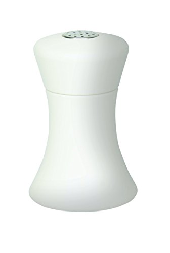 Fletchers' Mill Sierra Salt Shaker, White - 4 Inch, Adjustable Coarseness Fine to Coarse, Made in U.S.A.