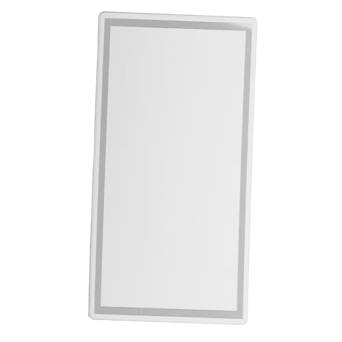 Cabilock Stainless Steel Sun Visor Mirror for Car Durable Self Adhesive Vanity Mirror with Reflection for Makeup Touch Ups and Rear View Monitoring for Daily Use and Travel