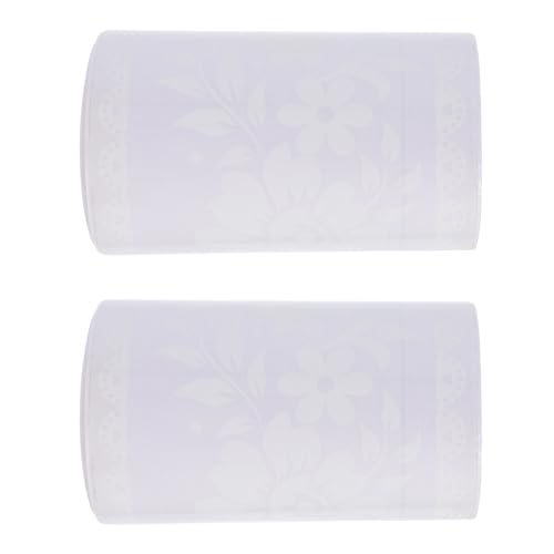 ZUNOXAZ 2ロール 蕾??貼りガラス窓用防水ステッカー 取り外し可能な装飾用壁シール 窓 浴室 鏡 キャビネット対応